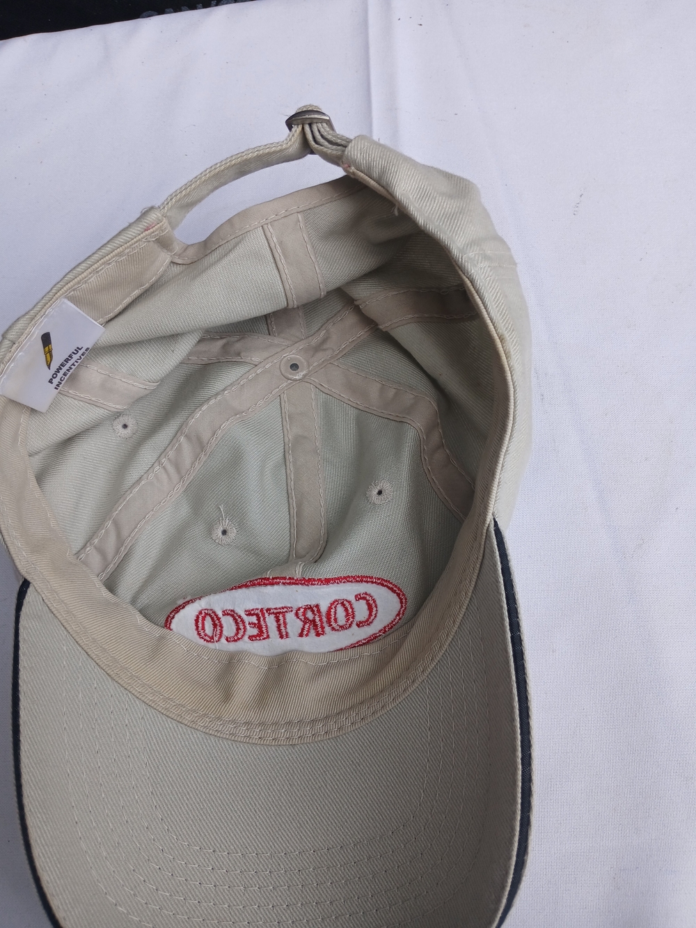 Beige Embroidered Logo Baseball Cap - Picture 7 of 8